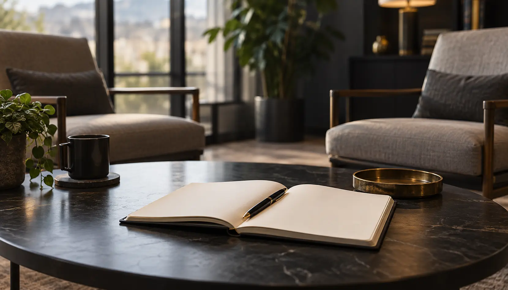 Notebook prepared for a confidential question-and-answer consultation.
