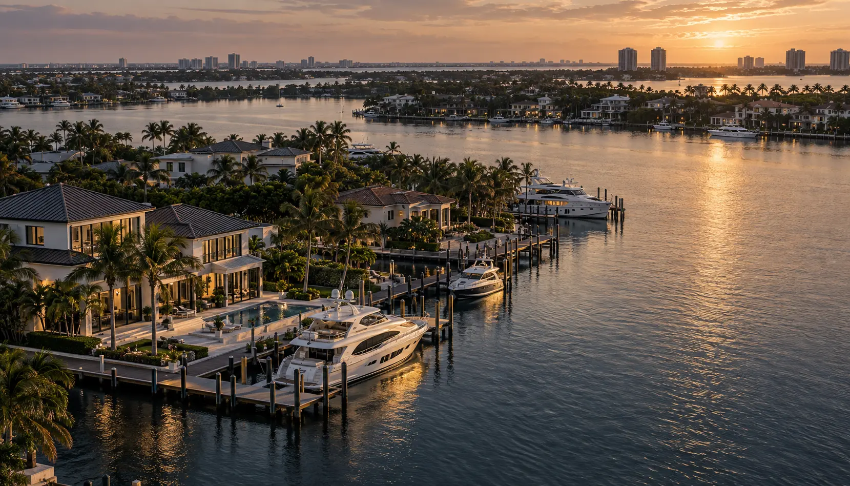Marina and waterfront properties illustrating tangible asset research.